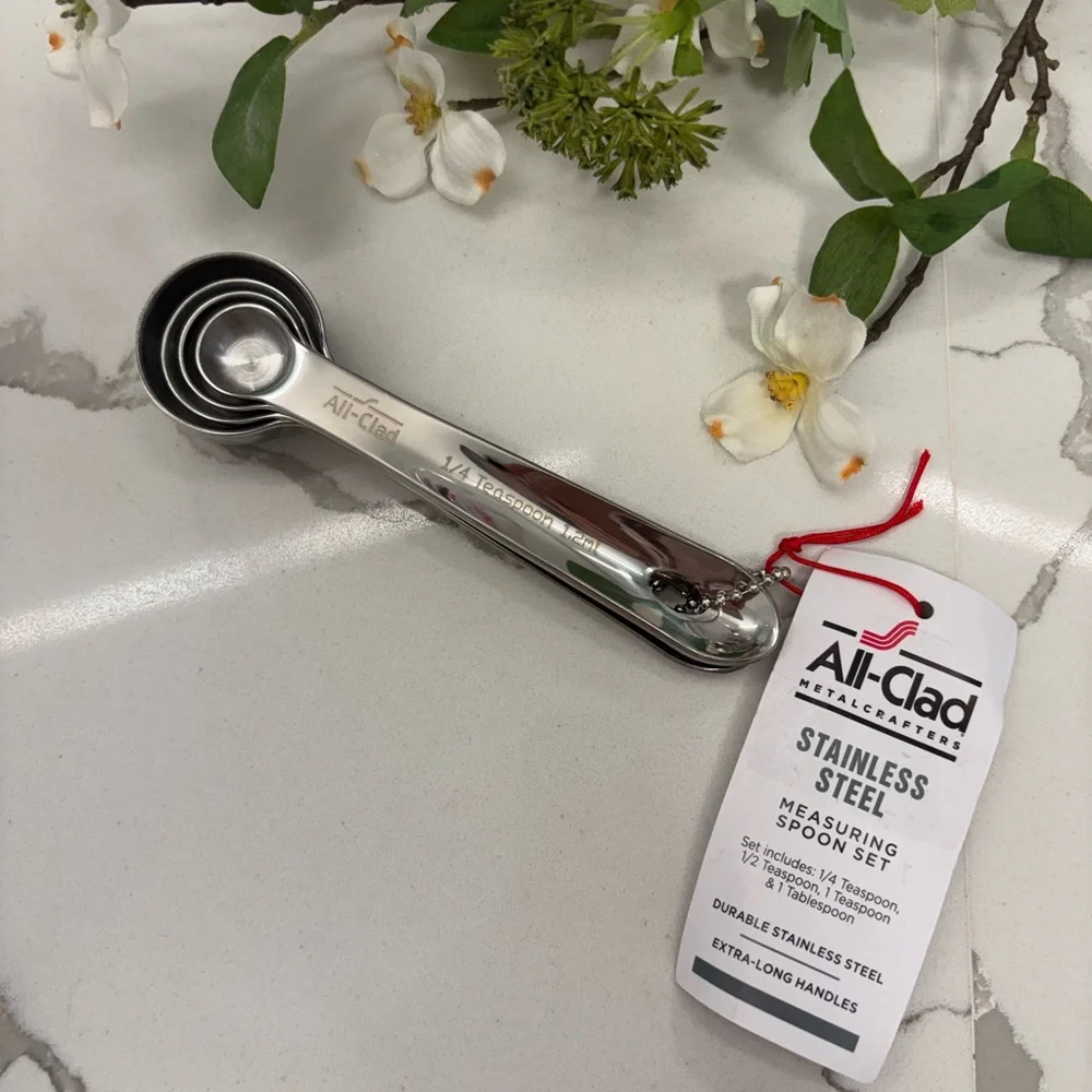 All-Clad Stainless Steel Measuring Spoon 4 Piece Set